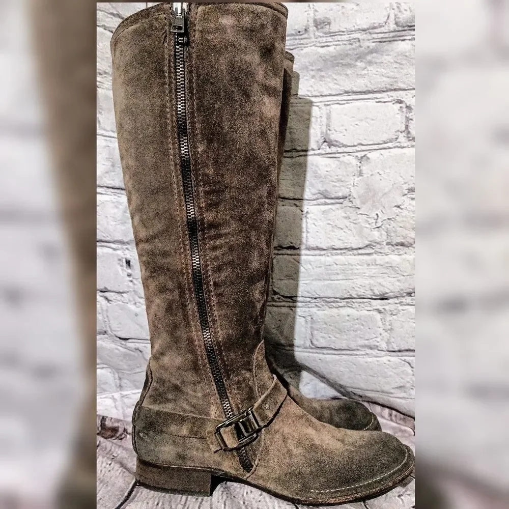 Alberto Fermani Suede Boots - Brown